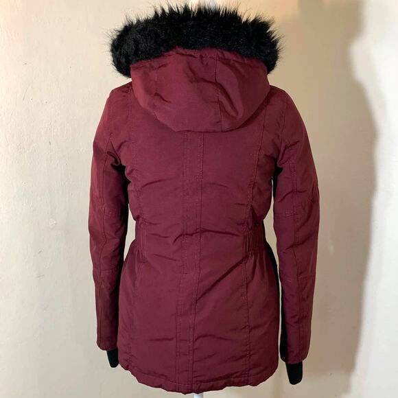 Express Red Down Puffy Jacket size XS - Picture 2 of 13